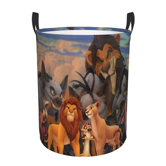 Large Laundry Hamper, The Lion King Collapsible Laundry Basket With Handles, Tall Storage Basket For Blanket, Toys, Dirty Clothes In Living Room, Bedroom, Bathroom, Nursery
