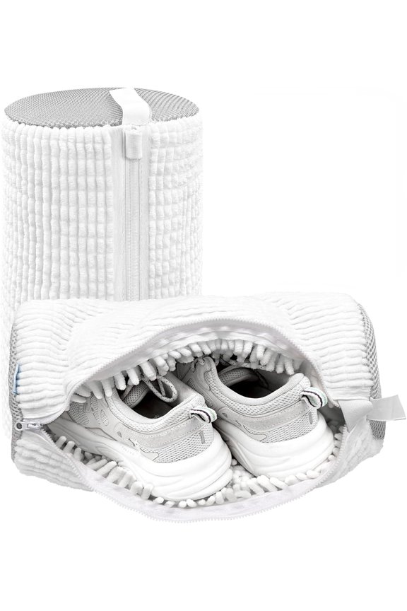 Large Laundry Shoe Bag for Washer & Dryer - Protects Sneakers, Cleans Deep, Reusable Storage‌