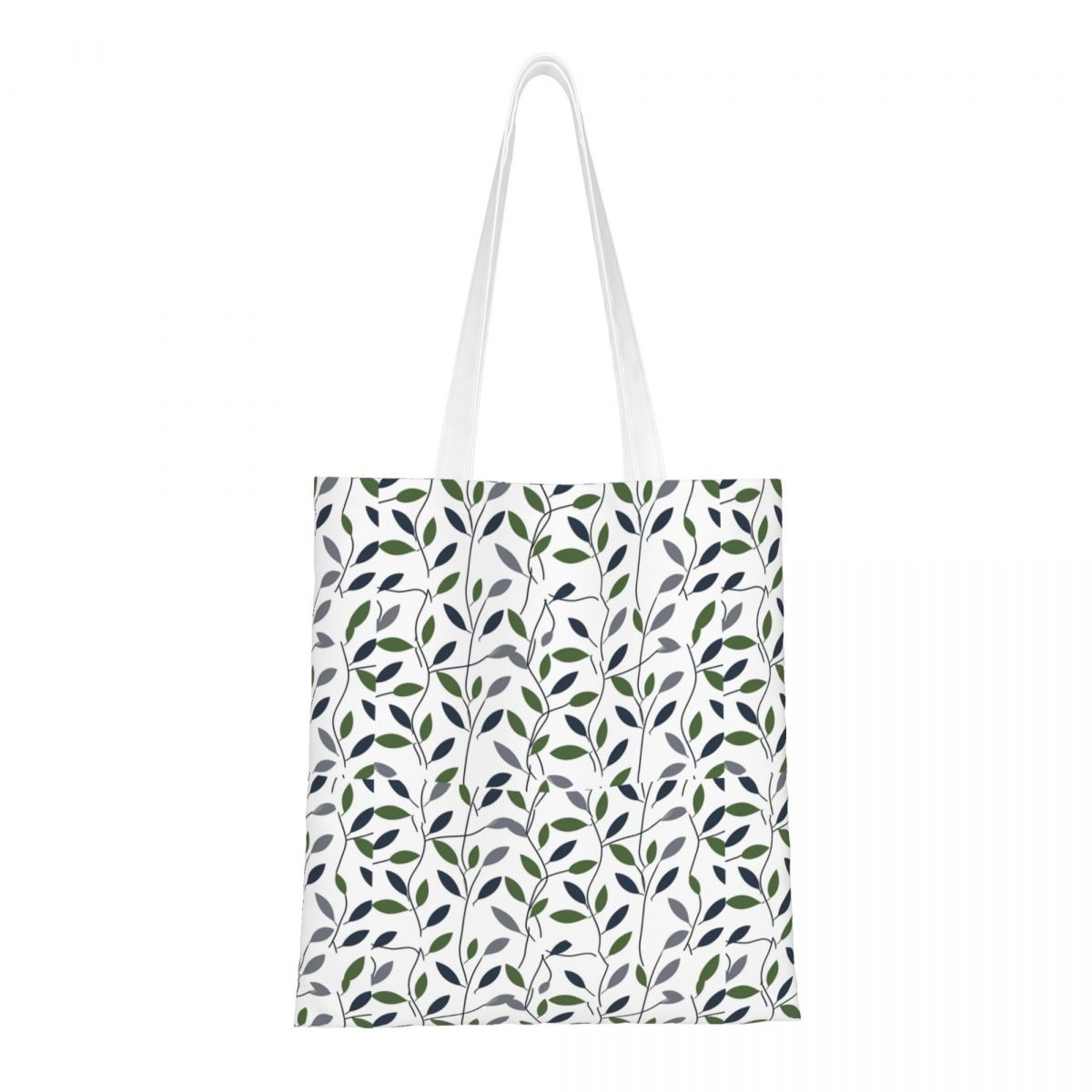 Large Leaf Pattern Canvas Tote Bag
