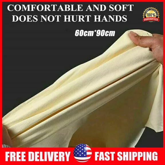 Large Leather Car Cleaning Cloth Washing Absorbent Drying Towel Natural Chamois