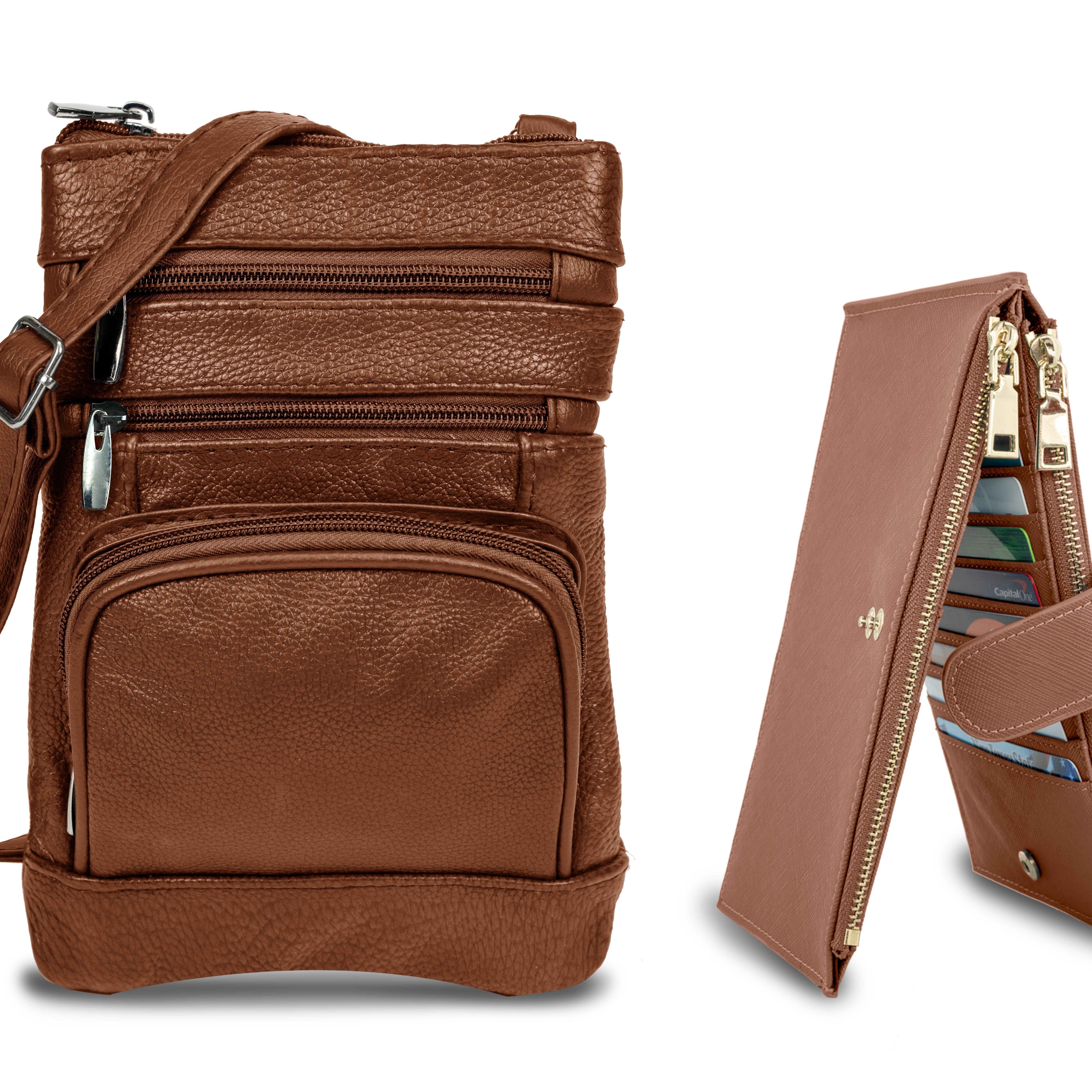 Large clearance crossbody wallet