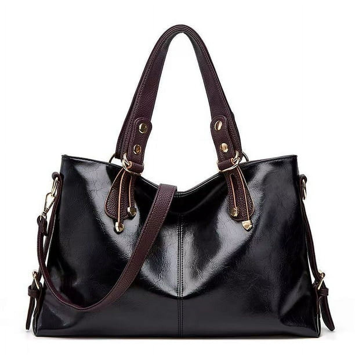 Large Leather Hobo Handbag for Women Purses and Handbags for Women Shoulder Tote Bags Top Handle Satchel