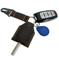 thumbnail image 1 of Large Leather Key Sleeve Key Ring Holder Vintage Cover Protective Key Case Covers Key protector handmade color (coffee), 1 of 9