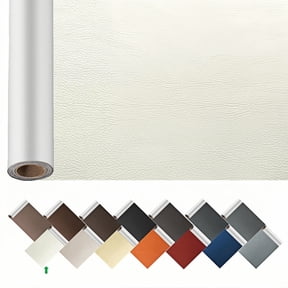 Large Leather Repair Patch 17x60 Inch, Furniture Leather Seat Repair Sticker, Leather Repair Tape, Self Adhesive Waterproof Patch Kit for Car Seat,Couch,Boat Seat,Chair (Beige White)