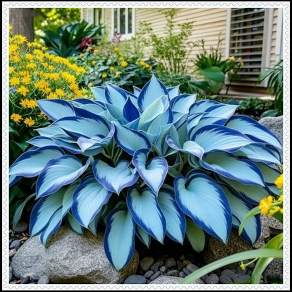 Large-Leaved Hosta- Bulk-10 color options - Garden Stake for Outdoor Decoration--Fresh Natural--Accent--for Patio and Walkways--