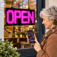 Led Windows Light Display Large Led Open Sign App For Business Retail Shop Window Display (20