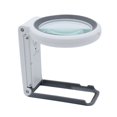 Large Lens Lighted Magnifying Glass, 18 LED With Stand, For Macular