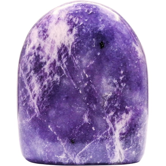 Large Lepidolite Crystal Standing Palm Stone