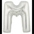 thumbnail image 1 of Large Letter M Silver Megaloons 40 Mylar Balloon Multi-Colored, 1 of 1