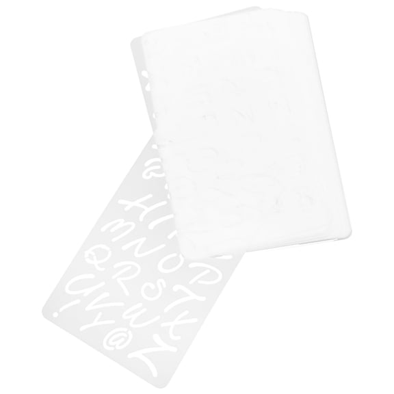 Ifundom Alphabet Stencils Set for Painting, White Reusable Craft Templates for Kids and Adults, Ideal for Art Projects and Home Decoration