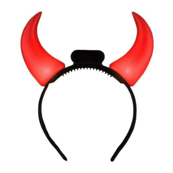 Large Light Up Devil Horns, Red