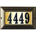 Large Lighted Address Plaque in French Bronze Frame Color with 4Inch