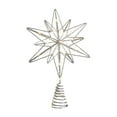 thumbnail image 1 of Large Lighted Star Christmas Tree Topper with Battery Operated LED Twinkle Lights, Glitter Sparkle Xmas Tree Top Ornament for Holiday Home Decor, Iron Wire Star for Festive Party Decorations, 1 of 8