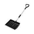 thumbnail image 1 of Large Lightweight Aluminum Snow Shovel & Ice Scraper | Heavy Duty Metal Snow Removal Tool with Comfortable Handle for Car, Camping, & Outdoor,Black, 1 of 6