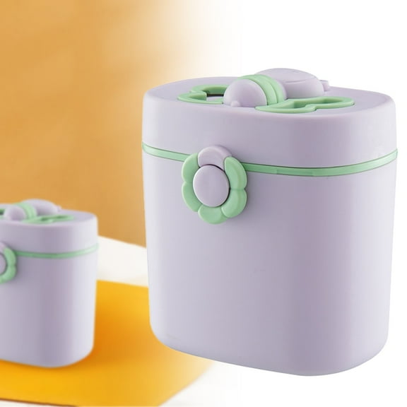 Large Lilac Purple Portable Packaging Box,Milk Powder Box For Going Out Travel Formula Dispenser Portable Formula Dispenser Formula Container Travel Formula Dispenser Formula Dispenser Container