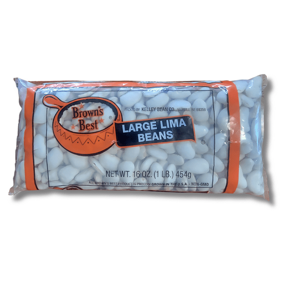 Large Lima Beans 24 Ct. - 1 LB. Bags
