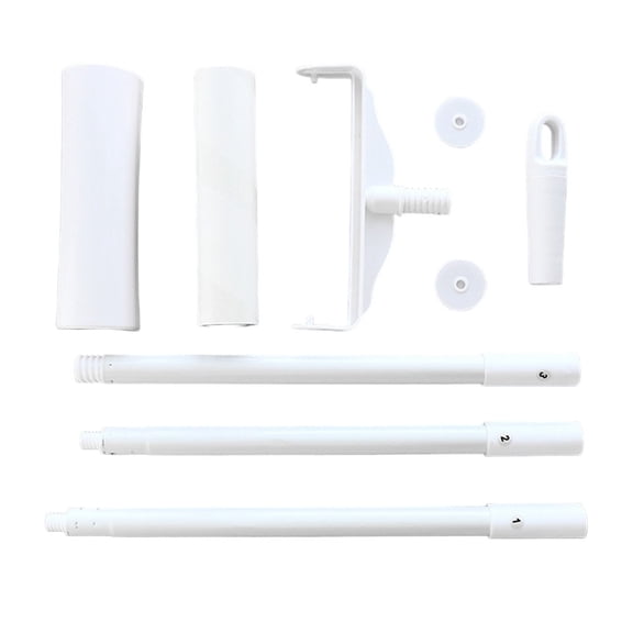 Large Lint Roller for Floors with Long Handle and Refillable Sticky Sheets