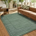 thumbnail image 1 of Large Living Room Area Rug 8x10 - Machine Washable Modern Rugs Boho Neutral Rug Non Slip Non-Shedding Low Pile Farmhouse Carpet for Bedroom Nursery Classroom Dorm 8'x10' Green, 1 of 8