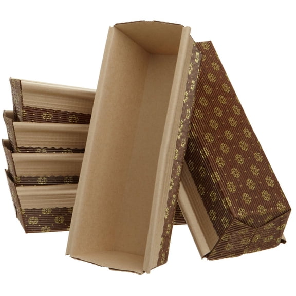 Large Loaf Paper Baking Pan 25-Pack, 9 x 2.8 x 2 Inches