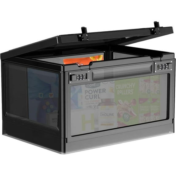 Large Lock Box,Lockable Storage Box with Combination Code 15.3x11x8.6in ...