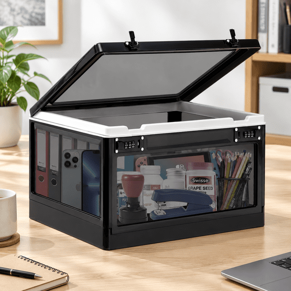 Electronics Storage Racks Box Large Lock Box R Lockbox For Medication 24l Lockable Storwith Dual 3 ...