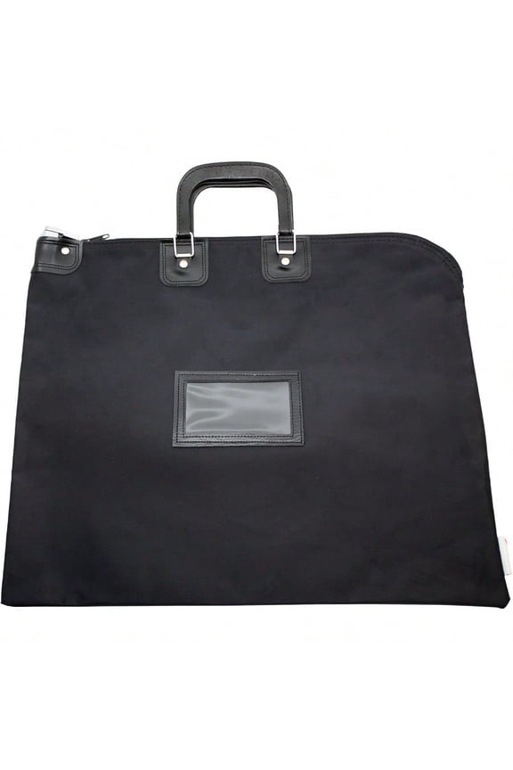 Large Locking Document Bag With Handles Security Bag With Lock HIPAA Compliant 16 X 20 Inch Black