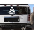 thumbnail image 1 of Large Logger's Crossbones 13" sticker lumberjack chainsaw tree axe nail, 1 of 1