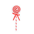 thumbnail image 1 of Large Lollipop Candy Peppermint Christmas Tree Picks with Ribbon Cute Christmas Candy Picks Assorted Decorations for Xmas Tree Topper Home Vase Party Ornaments(Red), 1 of 4