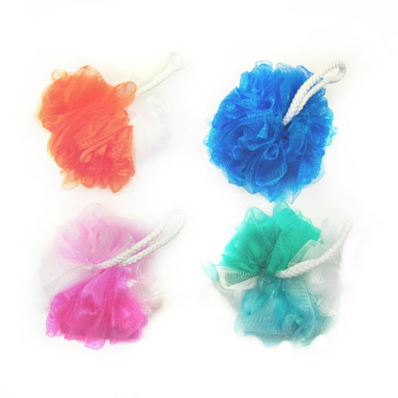 Large Loufa Exfoliating Loofah Bath Set Of 4 Back Body Scrubber Shower Sponges Bathroom Accessories