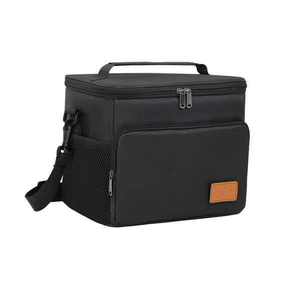 Large Lunch Bag Insulated Lunch Box for Men Women Leakproof Lunch Boxes Reusable Lunch Cooler Bags with Shoulder Strap Adult Lunch Pail Thermal Lunchbox Meal Prep Container Work Picnic