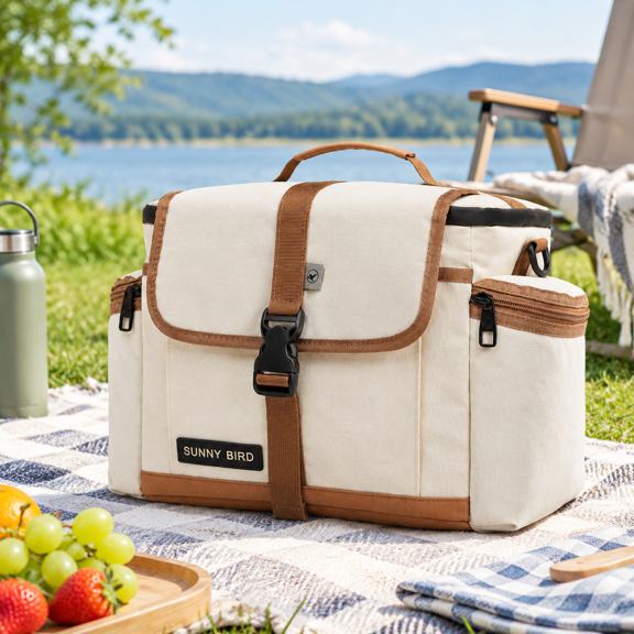 Large Lunch Bag Thermallyulated Soft Cooler With Shoulder Sfor Women Men (classic)
