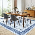 thumbnail image 1 of Large Machine Washable Area Rug Living Room Rugs, Soft Indoor Floral Stain Resistant Non Slip Thin Carpet for Under Dining Table Bedroom Nursery Home Office, 5*7/8*10/9*12 ft, 1 of 7