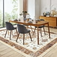 thumbnail image 1 of Large Machine Washable Area Rug Living Room Rugs, Soft Indoor Floral Stain Resistant Non Slip Thin Carpet for Under Dining Table Bedroom Nursery Home Office, 5*7/8*10/9*12 ft, 1 of 7