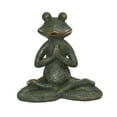 thumbnail image 1 of Large Magnesium Yoga Posing Frog Garden Decor Statue ~ 14.5" ~ Heavy, 1 of 3