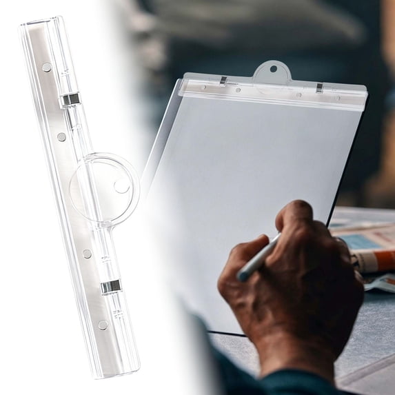 Large Magnetic Binder Clips, Paper Clamps, Transparent, Holds Music Scores, Artwork, Photos, Documents, Menus & Schedule, Strong Magnets for Fridge & Whiteboard, 1 Pc