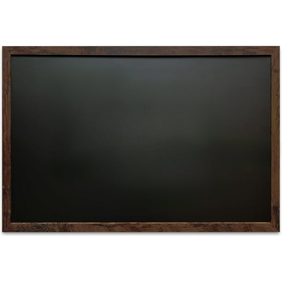 Large Magnetic Chalkboard - 24" x 36", Kitchen and Home Decor - Easy to Erase, Ready to Hang Black