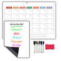 Large Magnetic Dry Erase Whiteboard Monthly/Weekly Planner for Fridge Large Magnetic Dry Erase Whiteboard Monthly/Weekly Planner for Fridge