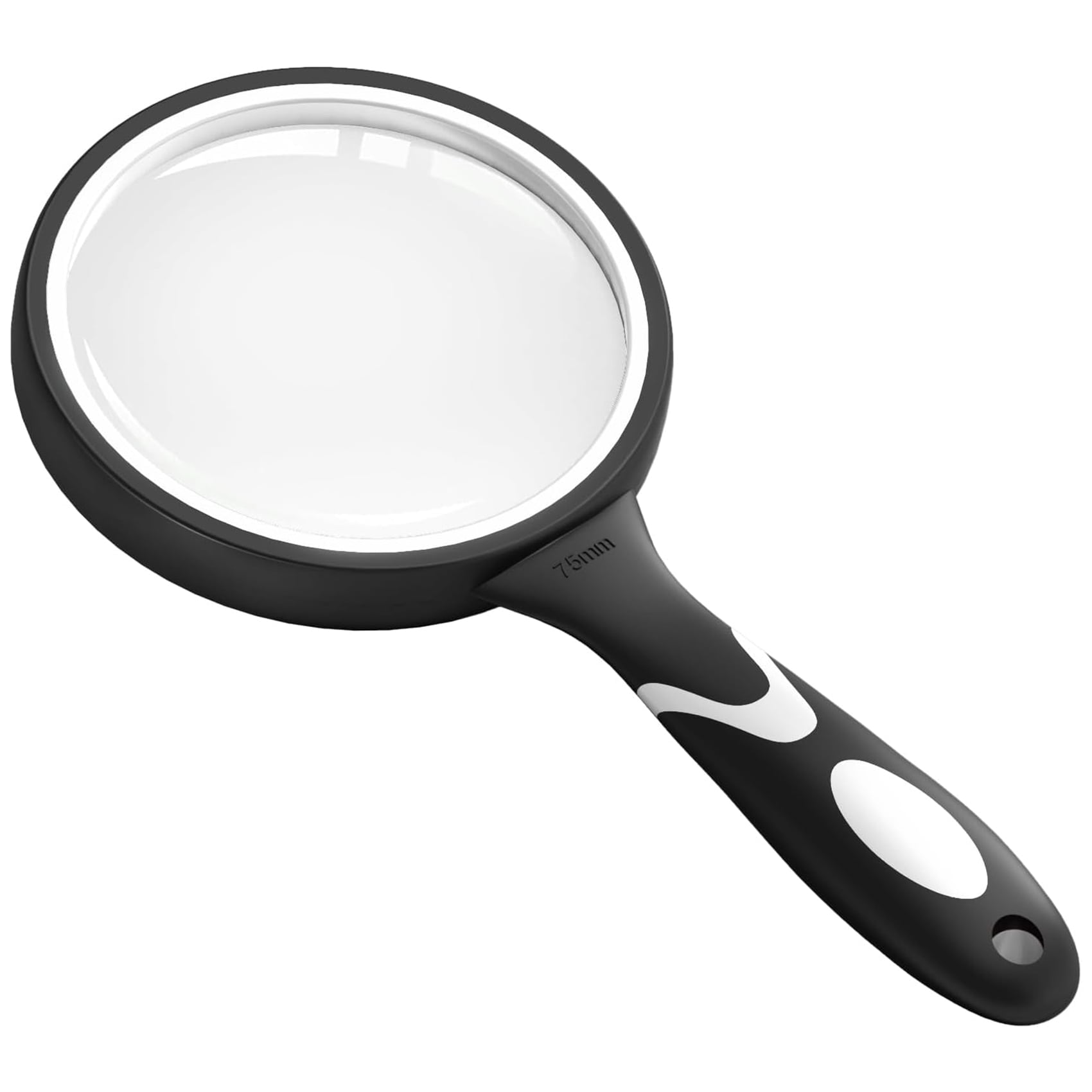 ZLZLCFZE 10X Handheld Magnifying Glass, Single Piece, 1 Count