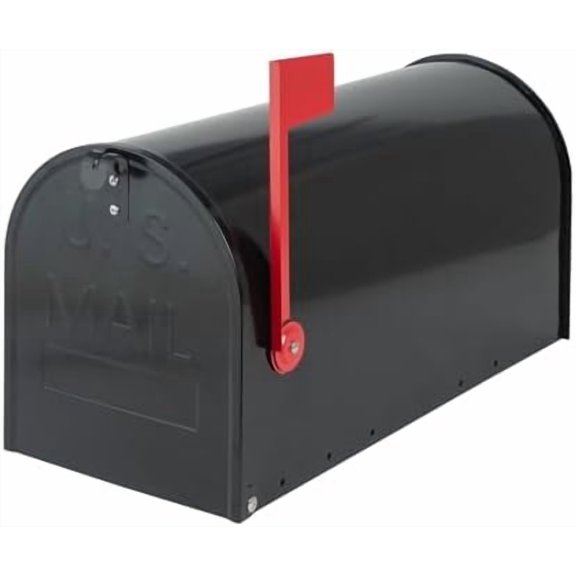 Large Mailboxes for Outside, Koldwater Black 23 x 10.7 x 8.9 Inches | Metal Galvanized Steel Post Mount Mail Box, T3 Large Capacity