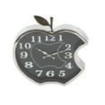 Large Majestic Apple Wall Clock, Stainless Steel