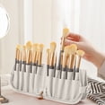 thumbnail image 1 of Large Makeup Brush Bag, Portable Waterproof Cosmetic Organizer with Multiple Compartments, Travel Makeup Brush Holder for Artists and Daily Use, 1 of 6