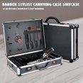thumbnail image 1 of Large Makeup Case Portable Mobile Barber Station Hair Stylist Case Barber Stylist Suitcase Barber Tool Carrying Case Organizer with Code Lock Integrated Design, 1 of 13