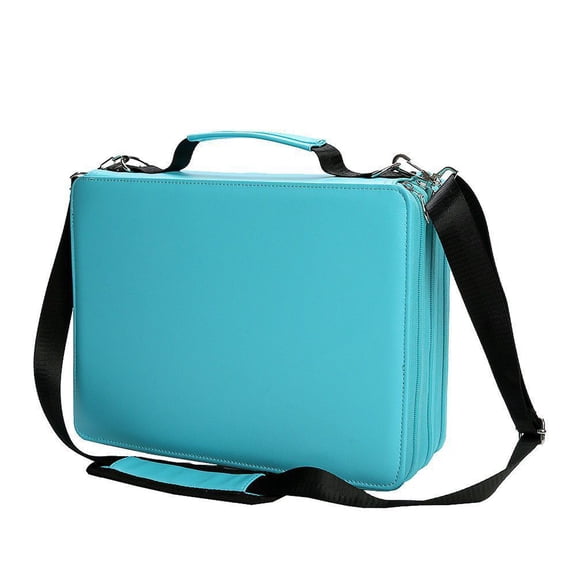 Large Marker Organiser Carrying Case 168/224 Slot Marker Pen Bag with Shoulder Strap for Brush Pen Art Supply Organizers