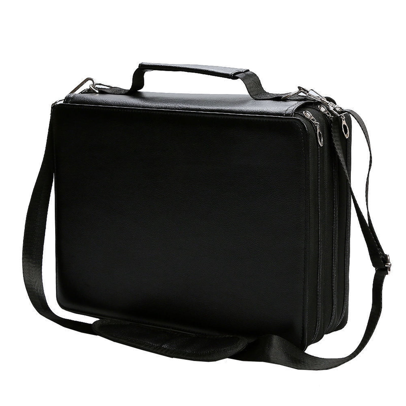 Large Marker Organiser Carrying Case 168/224 Slot Marker Pen Bag with Shoulder Strap for Brush Pen Art Supply Organizers