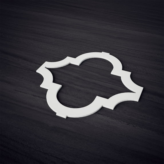 Large Marrakesh Decorative Fretwork Wall Panels in Architectural Grade PVC, 1 Each