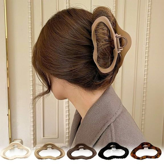 Large Matte Hair Claw Clip - For Daily Wear Parties And Events - Elegant Soft And Comfortable Lightweight