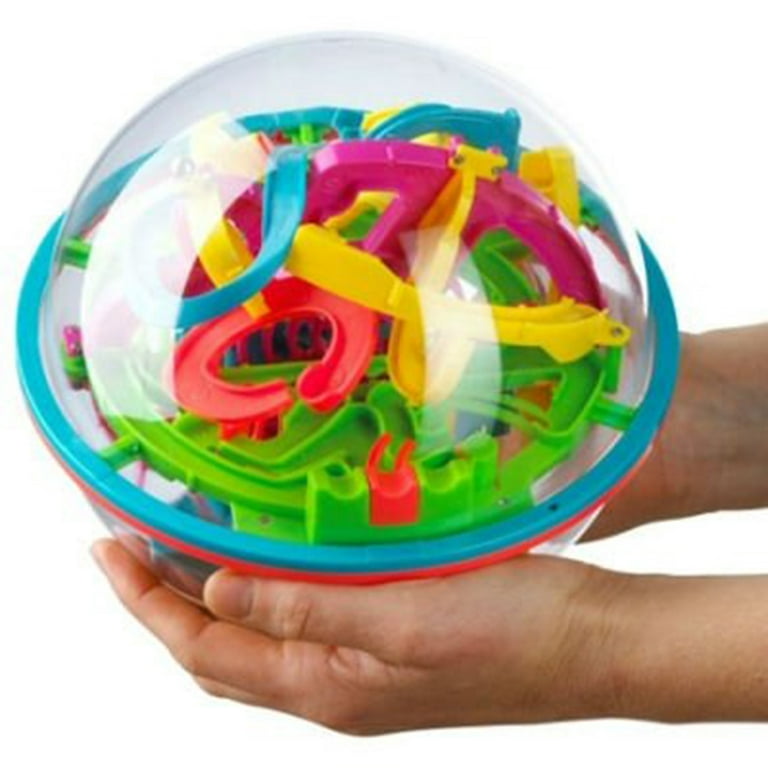 Large 100 Steps 3D Magic Intellect Maze Ball Track Puzzle Toy Perplexus  Epic Game Children Adult Magnetic Balls Toys for Kids