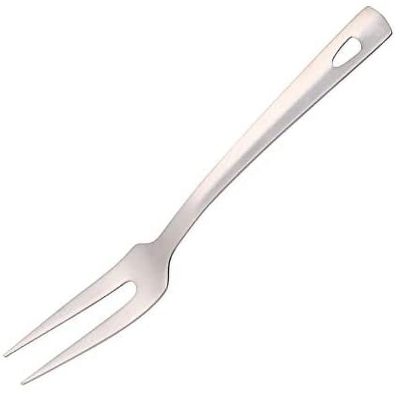 Large Meat Fork, Grill Fork Stainless Steel Cooking Fork, Heat Resistance, 12.28 Inch, Silver