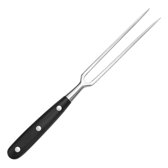 Large Meat Fork with Wood Handle,11.6 Inch Stainless Steel Two Prong Serving Fork for Meat Cooking,Kitcen,Barbecue,Chicken Turkey Beef