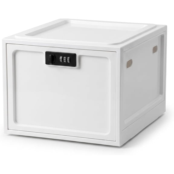 Large Medicine Lock Box for Safe Medication, Lockable Storage Box for Fridge/Snacks Food, Phone Lock Boxes with Combination Code for Home/Dorms/Office Storage Lockers